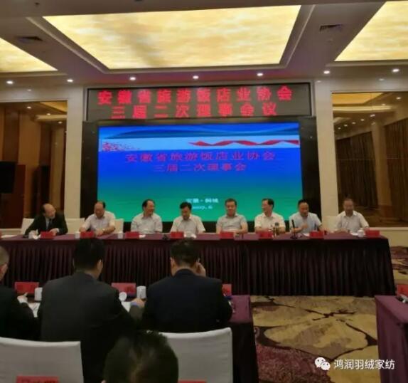 安徽省旅游饭店业协会三届二次理事会在桐城国际大酒店召开
